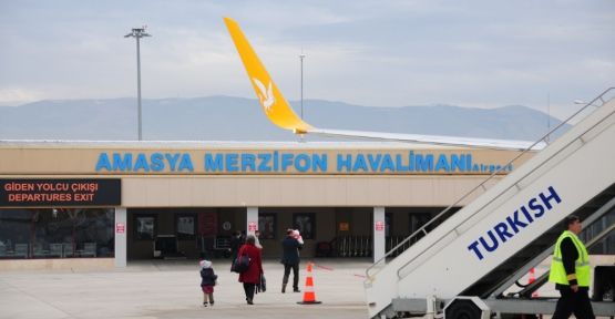 114.006  KİŞİ  MERZİFON  HAVALİMANINI TERCİH ETTİ