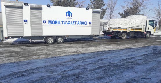 BELEDİYEDEN MOBİL TUVALET DESTEĞİ