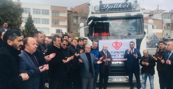 DEPREM BÖLGESİNE  SU GÖNDERİLDİ