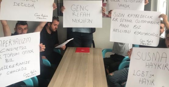  Gençler tepkisiz kalmadı  aile yapısının bozulmasına izin vermeyeceğiz   