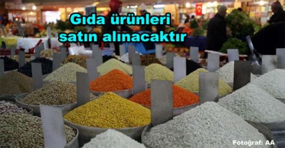 Gıda ürünleri alınacak