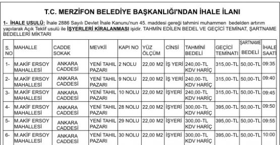 MERZİFON BELEDİYESİ