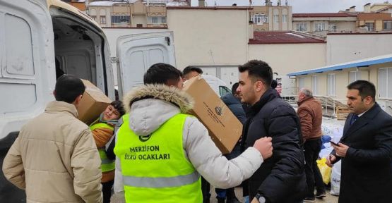 Merzifon Bozkurtları  Koli Koli Yardım Gönderdi