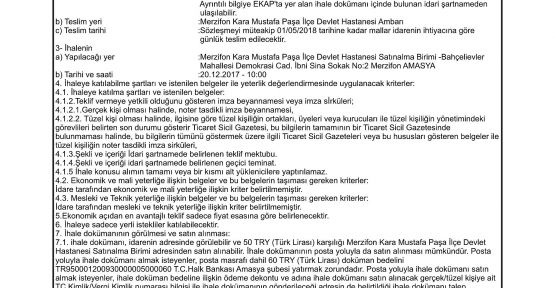 Merzifon devlet hastanesi