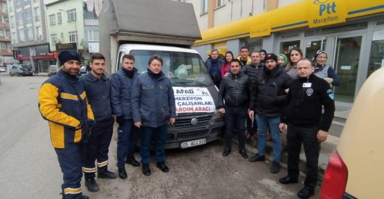 MERZİFON PTT ÇALIŞANLARI  SEFERBER OLDU