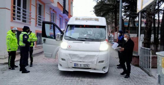    SERVİS ARAÇLARI DENETLENDİ