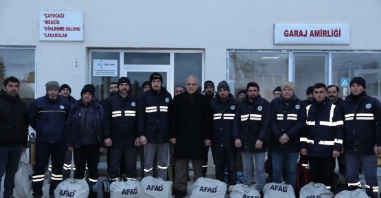 SULUOVA BELEDİYESİNİN İŞ MAKİNALARI DEPREM BÖLGESİNE GİTTİ.