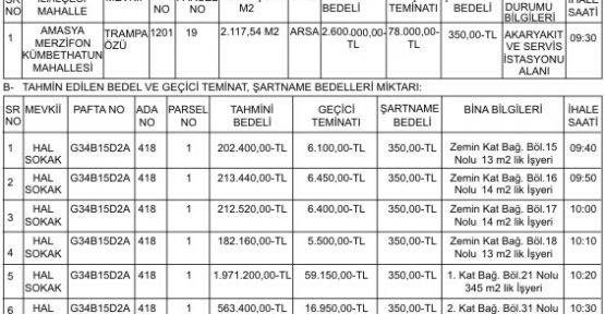 T.C. MERZİFON BELEDİYE BAŞKANLIĞI'NDAN 