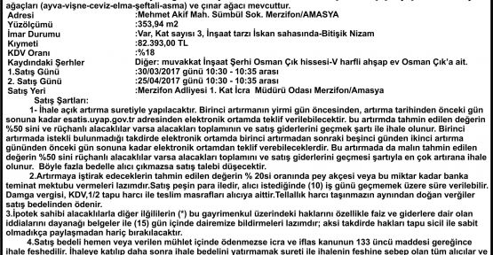 T.C. MERZİFON (SULH HUKUK MAH.)