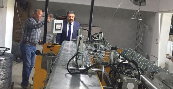   ÜRETİMİ YERİNDE İNCELEDİ