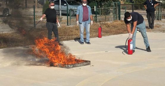   Yangın tatbikatı yapıldı.