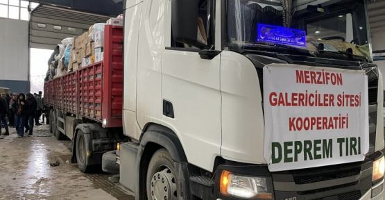 YARDIM TIR SAYISI  10'A ULAŞTI
