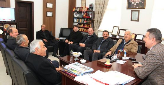  YENİ YÖNETİM BAŞKAN KARGI'YI ZİYARET ETTİ.  