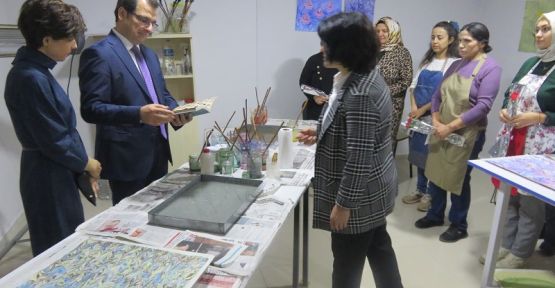 ADEM ÇALIŞMALARINI  YAKINEN İNCELEDİ
