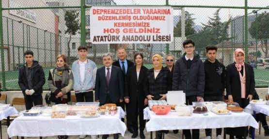 DEPREMZEDELER İÇİN BİR KATKI DA DUYARLI LİSE ÖĞRENCİLERİNDEN