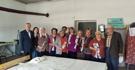  EMEKLİ BELEDİYE İŞÇİSİNDEN BAYAN KURSİYERLERE JEST  