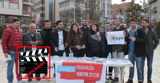 GENÇLERDEN  HAYIR'LI STAND
