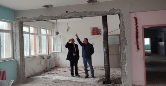 GÜÇLENDİRME ÇALIŞMALARINI YERİNDE İNCELEDİ