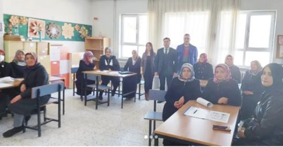 VERİLEN EĞİTİMİ  YERİNDE İNCELEDİ